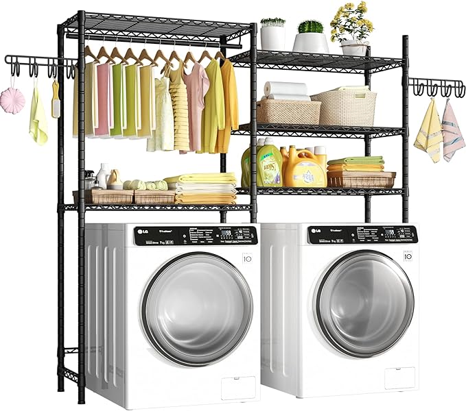 Ulif U5 Over the Washer and Dryer Storage Shelf, Laundry Room Space Saver by Ulif