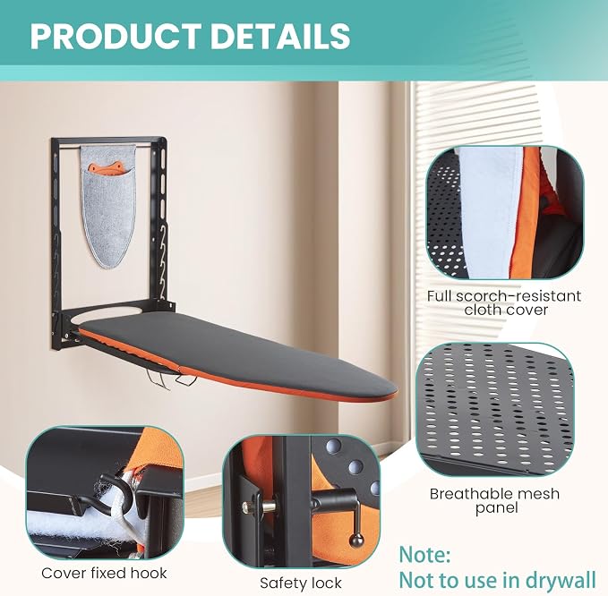 Wall Mounted Ironing Board - Image 2