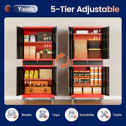 Yizosh Metal Garage Storage Cabinet - Image 5