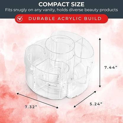 Masirs Small 360 Rotating Makeup Organizer - Image 3