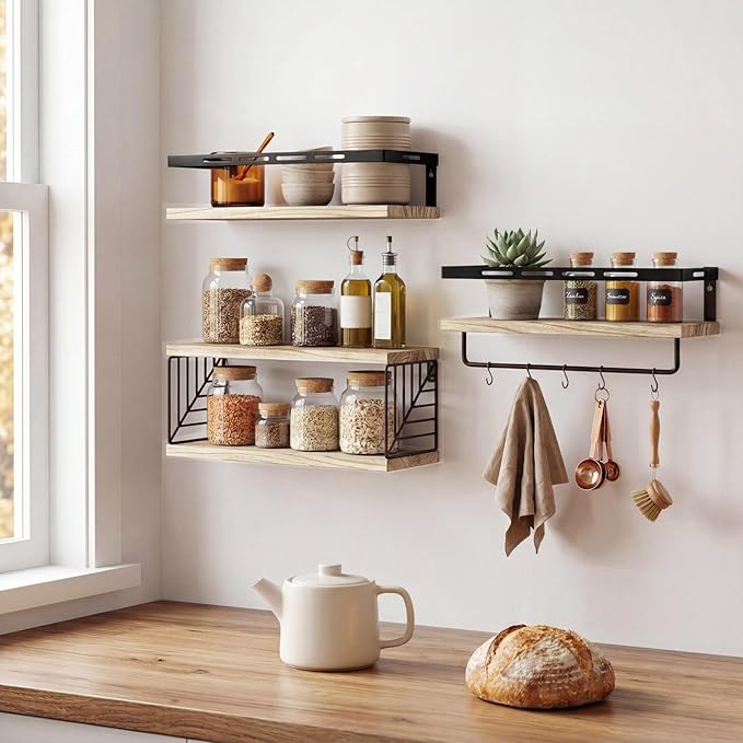 Fixwal Wall Mounted Bathroom Shelves Over Toilet | Wall Shelf - Image 7