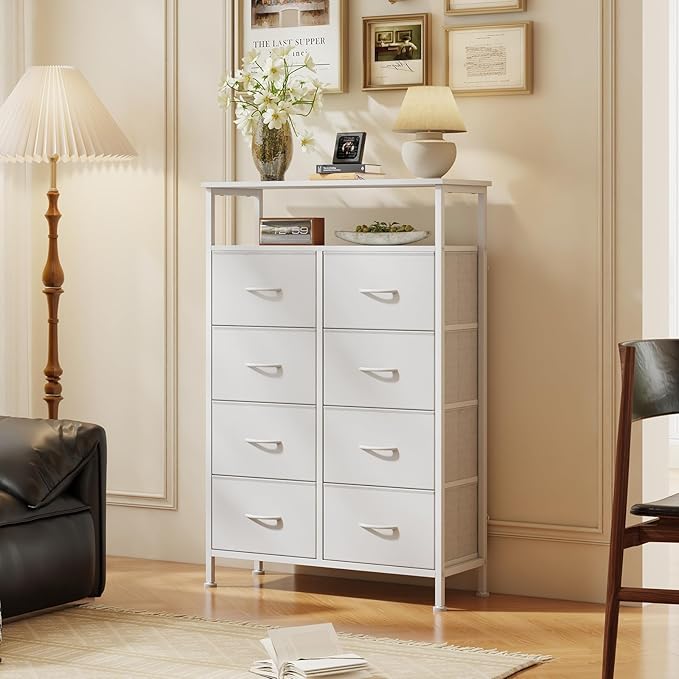 DUMOS Tall 8 Drawer Dresser for Bedroom, Storage Chest of Drawers Cabinet | - Image 2
