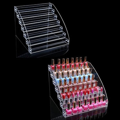 7 Tiers Essential Oils Nail Polish Rack Acrylic Lipstick Holder Display Stands - Image 5