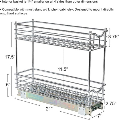 Household Essentials Glidez 2‑Tier Multipurpose Chrome‑Plated Steel - Image 3