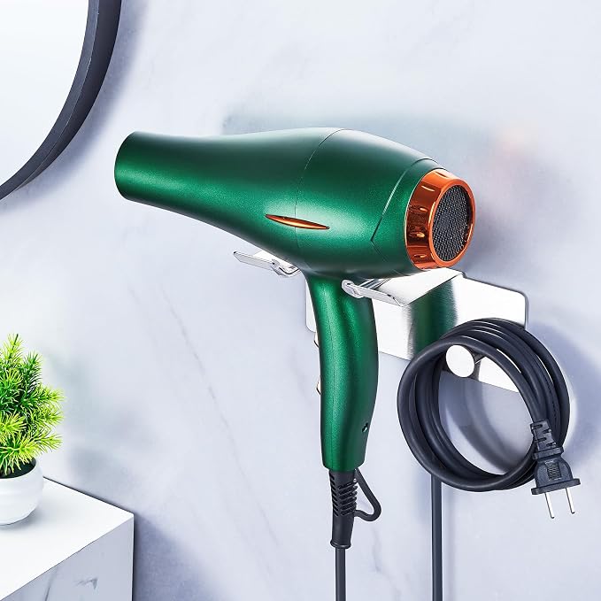Hair Dryer Holder Wall Mount, Blow Dryer Holder - Image 2
