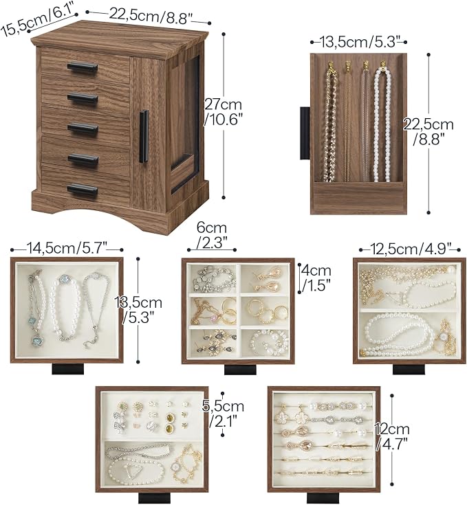 HOOBRO Jewelry Box for Women, Jewelry Organizer - Image 6