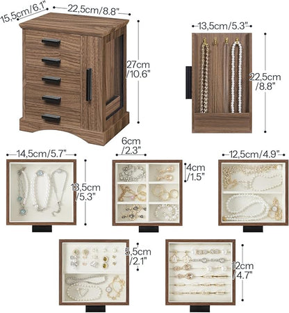 HOOBRO Jewelry Box for Women, Jewelry Organizer - Image 6