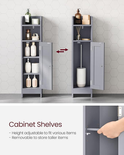 VASAGLE Small Storage Corner Floor Cabinet - Image 5