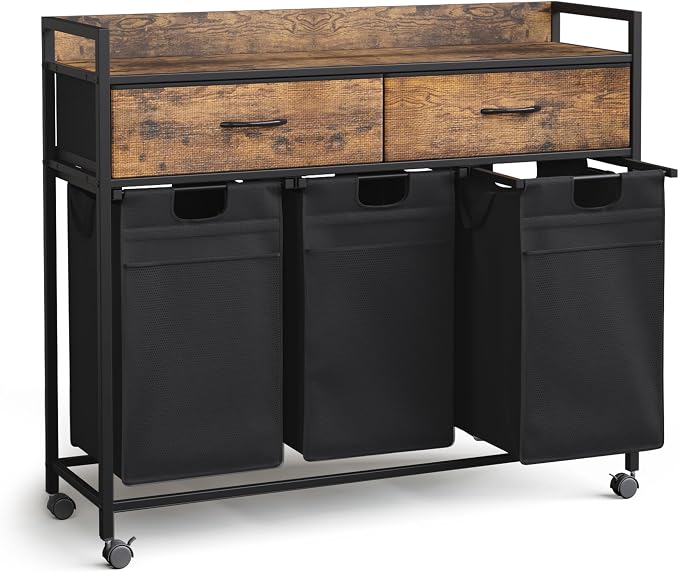 Laundry Hamper baskets 3 Section by Mondeer