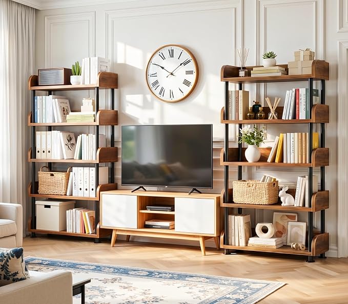 Aheaplus 5-Tier Tall Open Bookshelf, 31.5" Modern Display Bookcase - Image 7