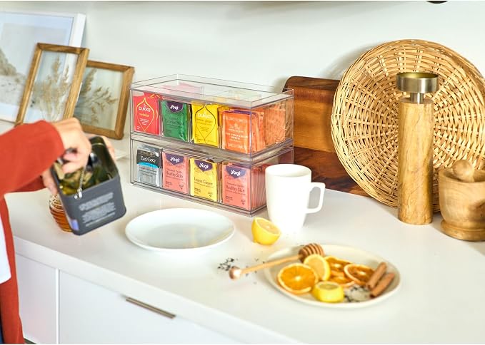 iDesign XL Tea Bag Organizer, 4-Section | - Image 7