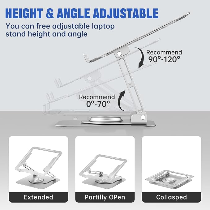 Laptop Stand for Desk, Adjustable Computer Stand - Image 4