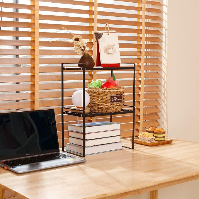 MiaLi Cabinet Organizer Shelf, Stackable Kitchen Bathroom Organizers and Storage - Image 7