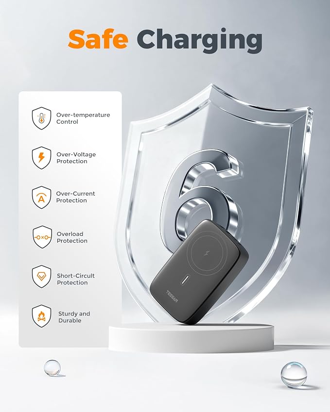 TESSAN 65W 6-in-1 Multi-Port Charging Station - Image 7