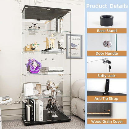 Beauty4U Glass Display Cabinet - Image 2