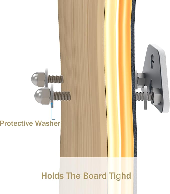 Skateboard Wall Mount Display-Aluminum Ramp Shape Skateboard Deck Wall Mount - Image 4