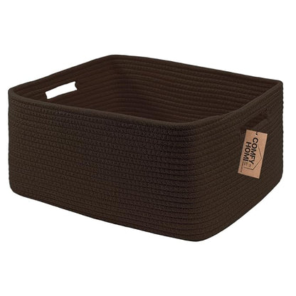 COMFY-HOMI Cotton Rope Woven Basket by COMFY-HOMI