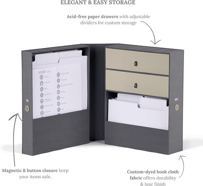 Savor | All-in-One Desk Organizer | Slate Gray – Keep Desk, and Home Organized - Image 3