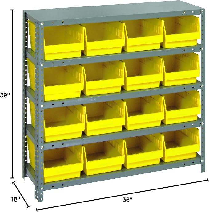 Quantum Storage Systems 1839-208YL Store More Steel Shelving Unit - Image 2