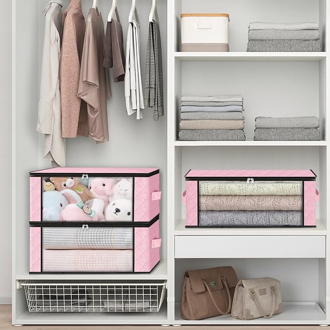 HomeHacks Storage 6-Pack Clothes Organizer Storage Bags Foldable Storage Box - Image 6