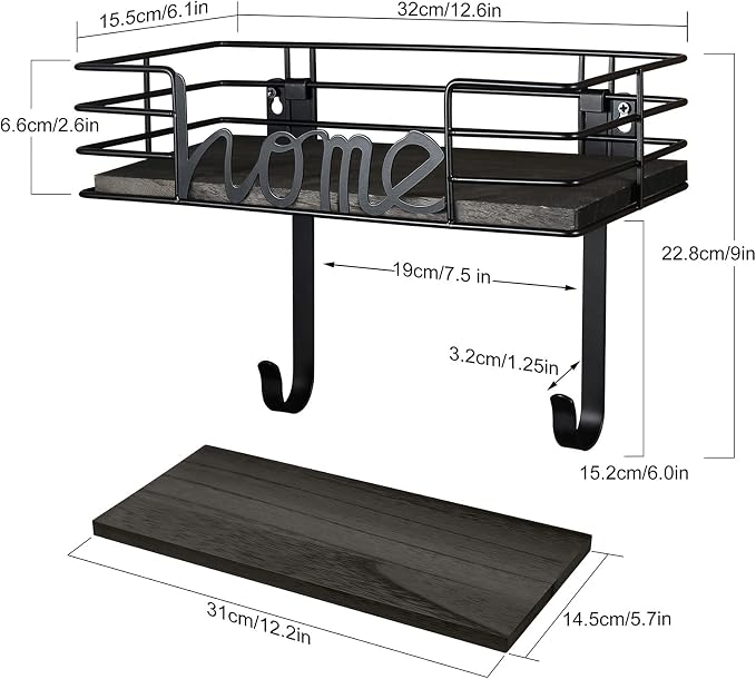 TJ.MOREE Ironing Board Hanger Wall Mount- Laundry Room Decor- Iron and Ironing - Image 5