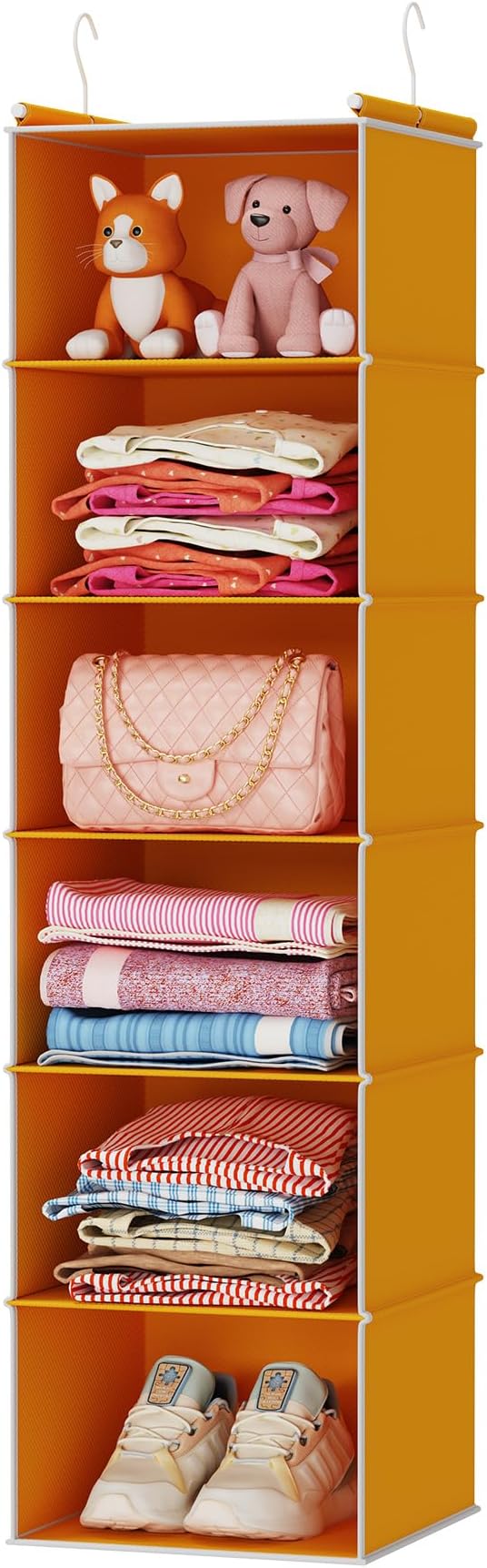 MAX Houser 6-Shelf Hanging Closet Organizer, Hanging Storage Shelves by MAXHouser