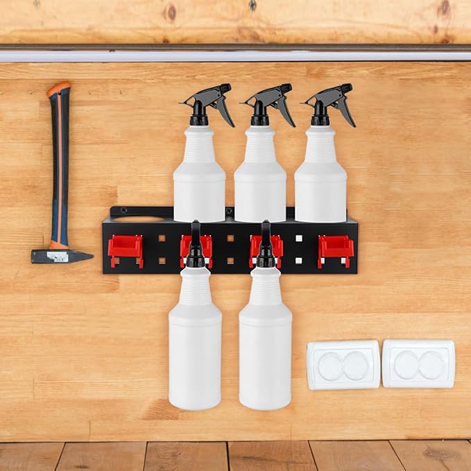 MOLIGOU Spray Bottle Holder Wall Mount, Detailing Bottle Organizer, Spray - Image 5