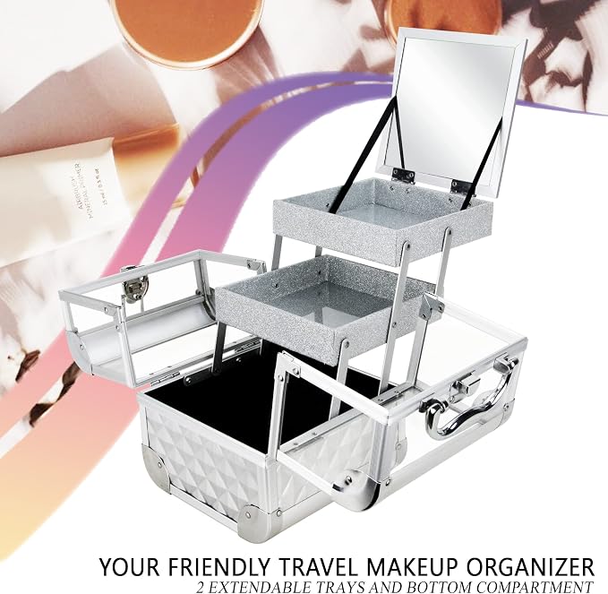 Ver Beauty Makeup Box Cosmetic Train Case - Image 4