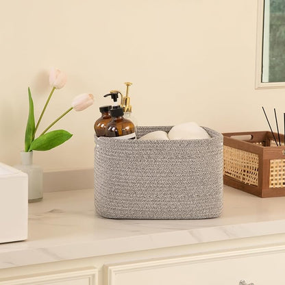 OIAHOMY 4 Pack Storage Baskets for Organizing, Cube Storage Bins for Shelves - Image 4