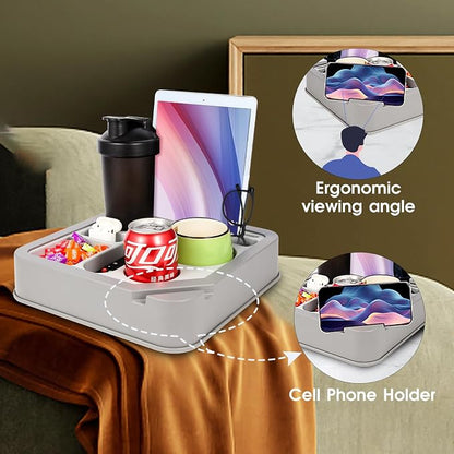 Couch Cup Holder Bed Caddy Couch Caddy Couch Tray Cup Holder - Image 4