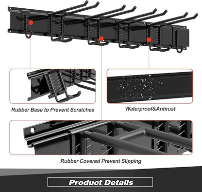 Garage Tool Storage Rack, Heavy Duty Garage Storage Organizer Rack System Wall - Image 4