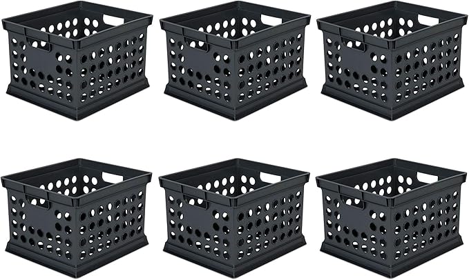 Sterilite Stackable Plastic Storage Crate Bin Organizer File Box by Sterilite