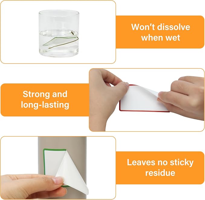 300 Pcs 2×3 Inch Blank Removable Freezer Labels, Waterproof, Oil & Tear - Image 5