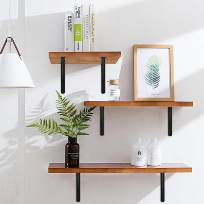 6 Pack L12 x H 8" Black Heavy Duty Shelf Brackets - Image 5