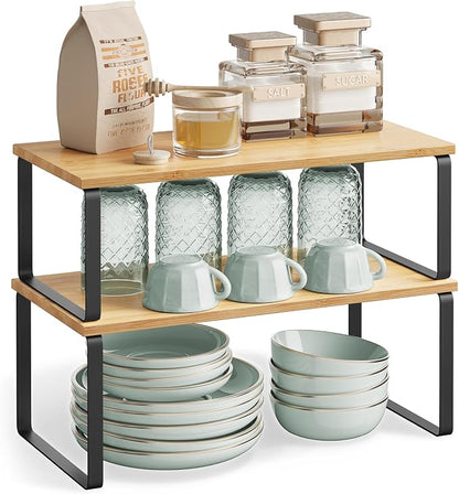 SONGMICS Cabinet Organizer Shelf, Kitchen Storage, Spice Rack, Expandable - Image 8