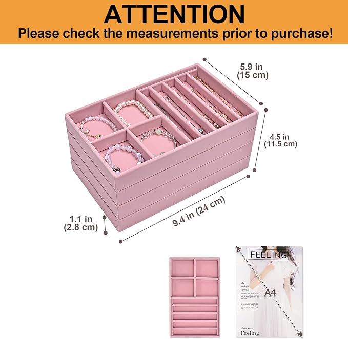 ProCase Stackable Jewelry Organizer Trays - Image 2