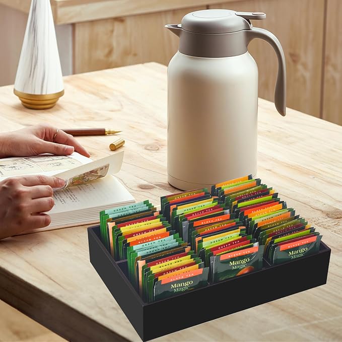 Tasybox Acrylic Tea Bag Organizer, Drawer Organizer | Tea Bag Holder - Image 5