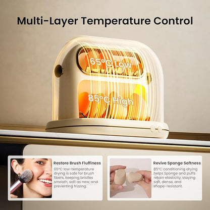 KAYUSO Electric Makeup Brush Dryer Machine, 3 in 1 Automatic Makeup Brush Dryer - Image 2