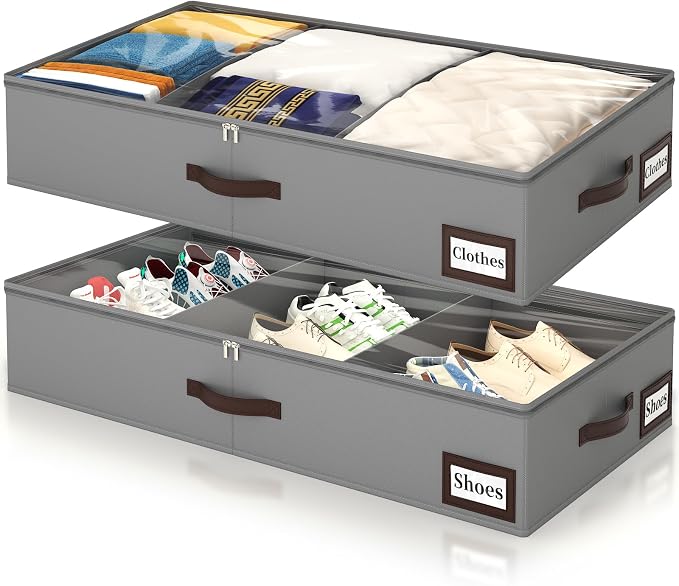 OIAHOMY 2 Pack 53L Under Bed Storage by MasterofSpaceOptimization