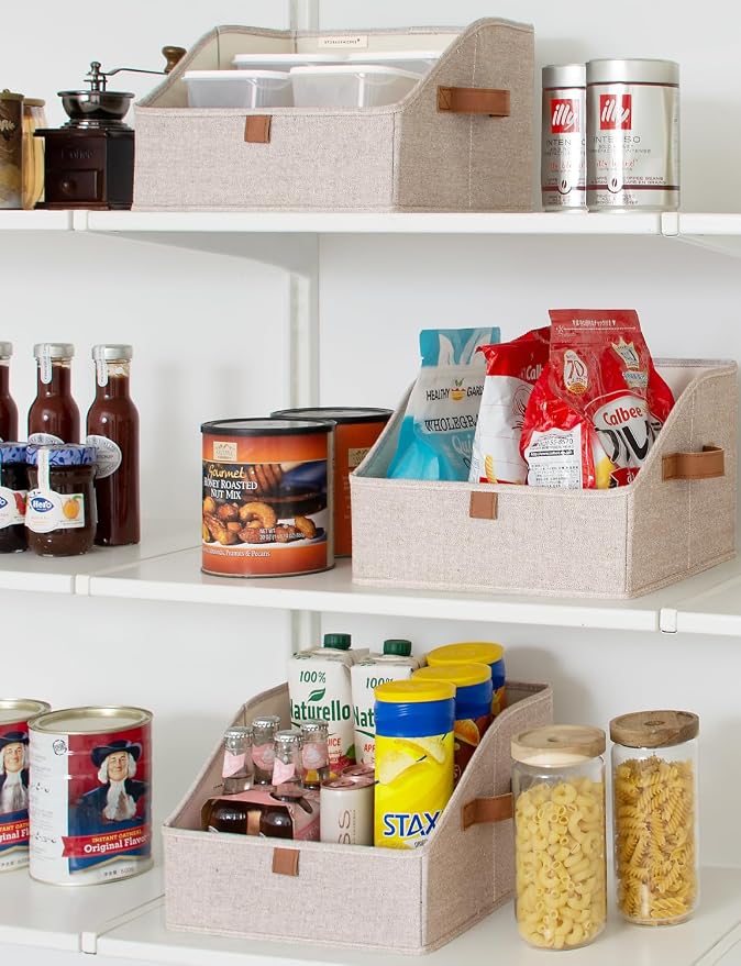 StorageWorks Closet Storage Bins, Trapezoid Organizer Box - Image 4