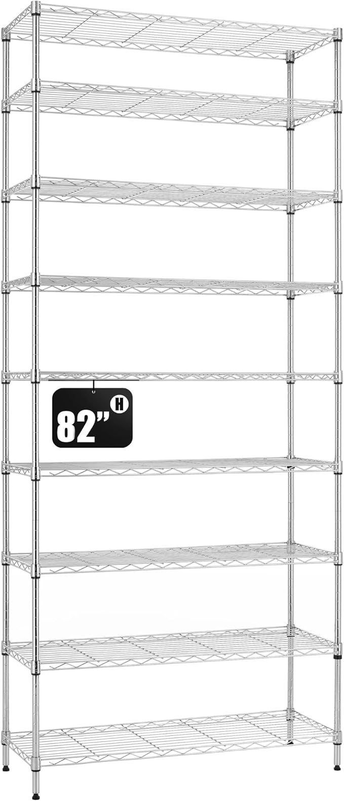 Finnhomy 9-Tier Wire Shelving Unit Adjustable Steel Wire Rack Shelving by Finnhomy