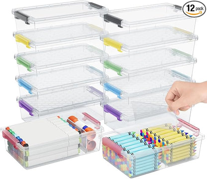 12 Pack Extra Large Pencil Box by GEOPHIA