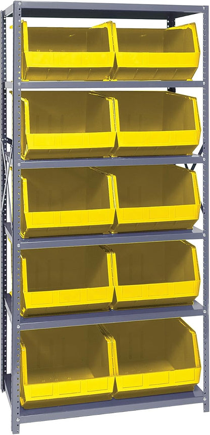 Quantum Storage Systems QSBU-270YL Giant Open Hopper Steel Shelving System by QuantumStorageSystems