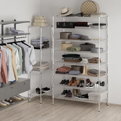24" Deep x 48" Wide x 86" Height Wire Shelving Kit | 8-Tier | NSF Commercial - Image 4