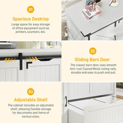 Halitaa 47.8” Farmhouse File Cabinet - Image 4