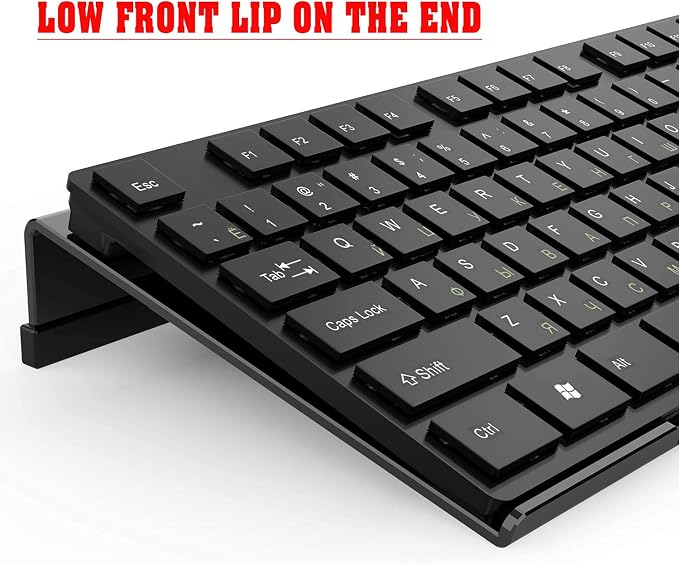 Acrylic Tilted Computer Keyboard Stand - Image 3