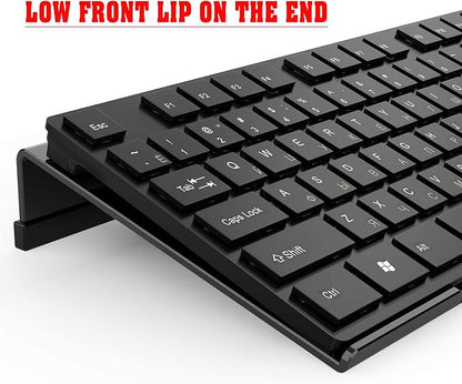 Acrylic Tilted Computer Keyboard Stand - Image 3