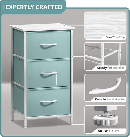 Sorbus Nightstand with 3 Drawers - Image 4