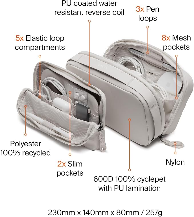 Orbitkey KonMari 2-in-1 Tech Acessory Pouch - Image 5