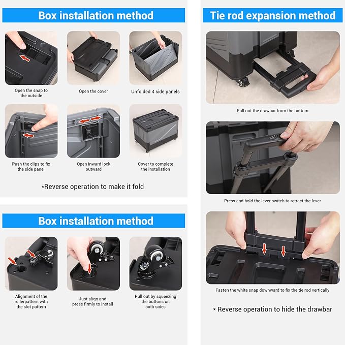 XCBYT Storage Bins with Wheels - Image 6